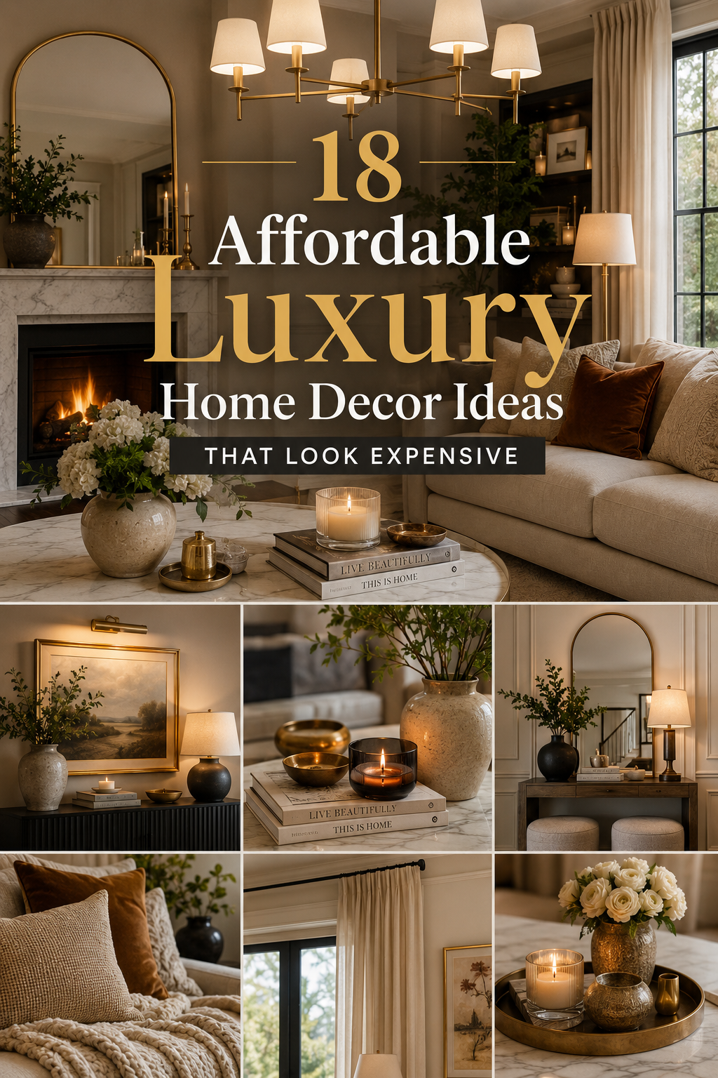 18 Affordable Luxury Home Decor Ideas That Look Expensive