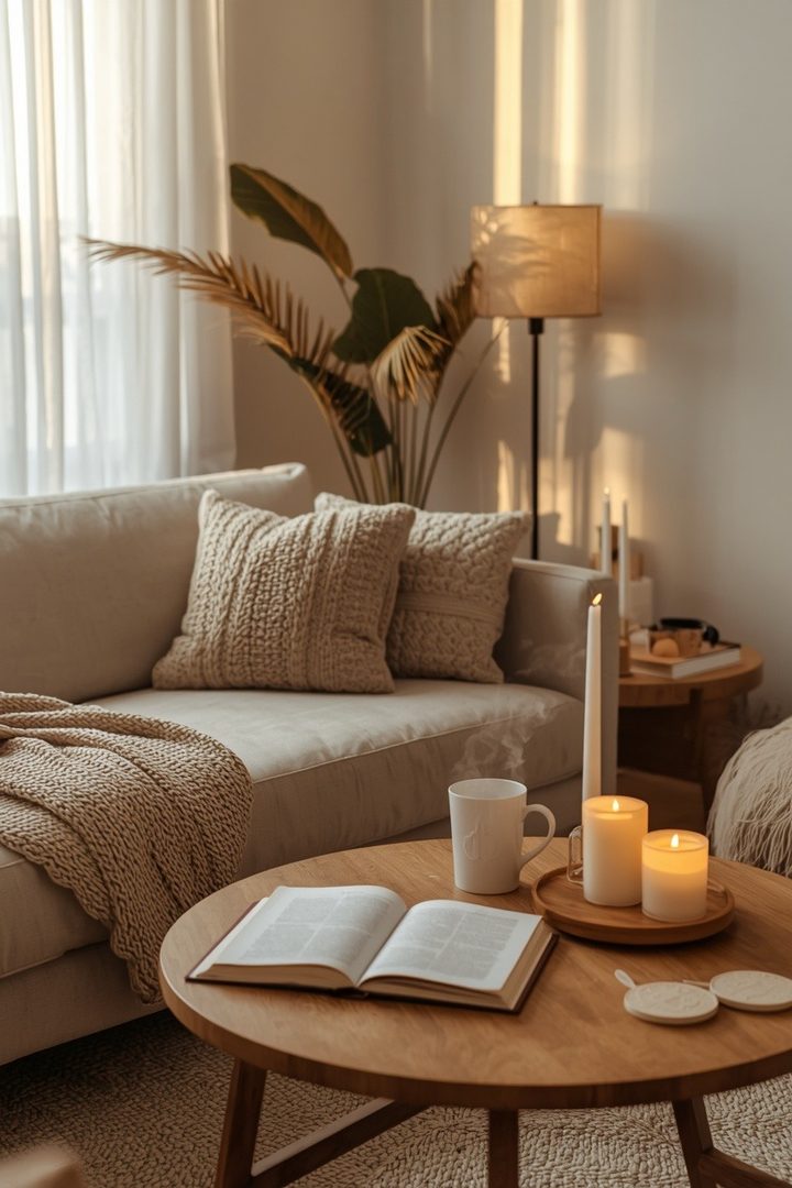 17 Cozy Living Room Ideas with Blankets, Candles, and Soft Lighting β inspiration 1 of 17