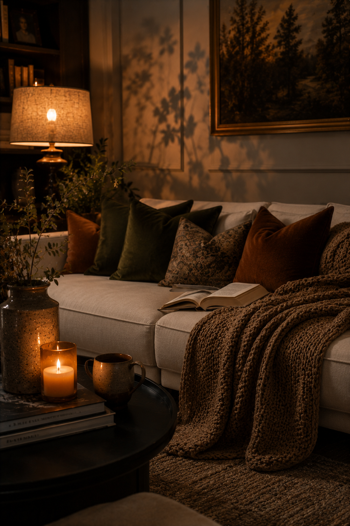 17 Cozy Living Room Ideas with Blankets, Candles, and Soft Lighting β inspiration 11 of 17