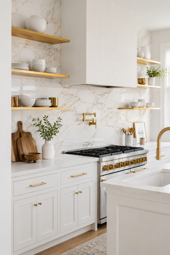 25 White Kitchen Design Ideas with Gold Accents for a Luxurious Look — inspiration 18 of 25