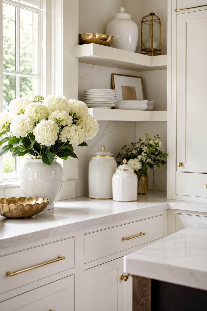 25 White Kitchen Design Ideas with Gold Accents for a Luxurious Look — inspiration 13 of 25