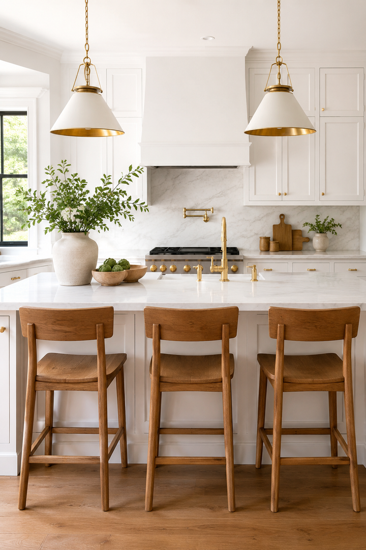 25 White Kitchen Design Ideas with Gold Accents for a Luxurious Look — inspiration 4 of 25