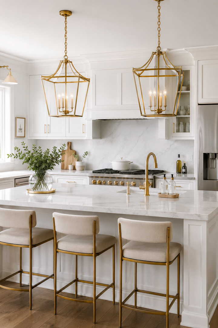 25 White Kitchen Design Ideas with Gold Accents for a Luxurious Look — inspiration 5 of 25