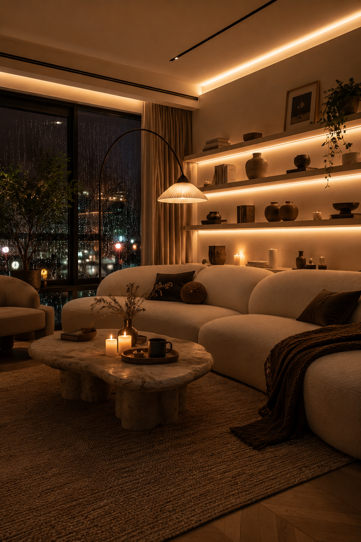 24 Warm Cozy Living Room Lighting Ideas You Will Love β inspiration 21 of 24