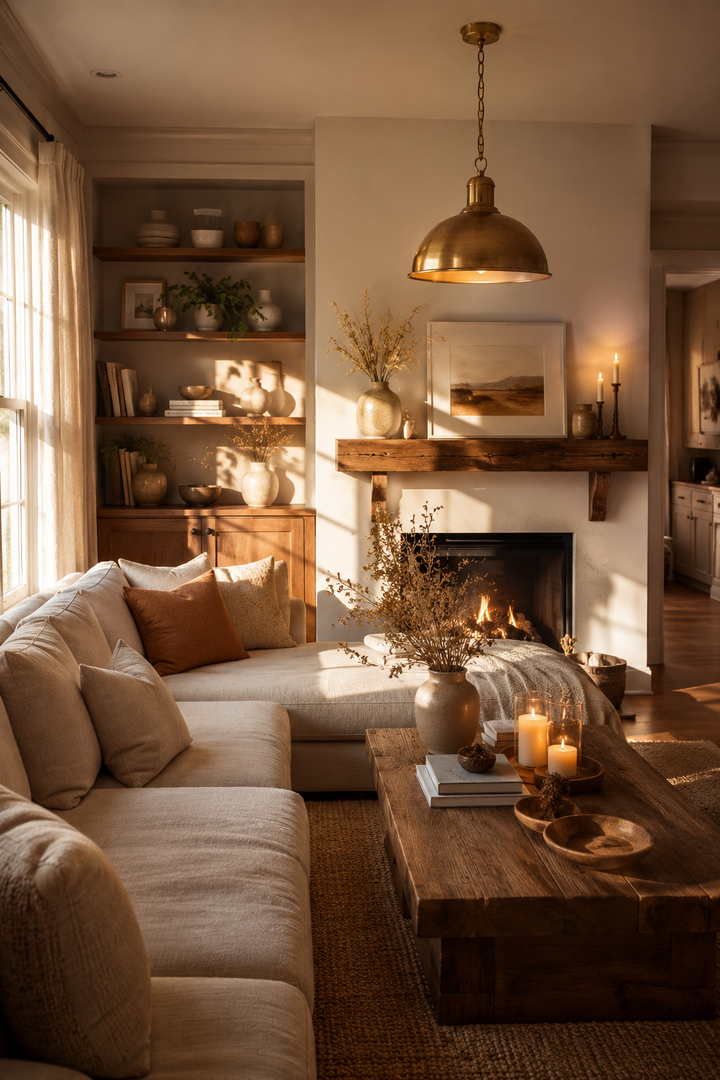 22 Beautiful Cozy Living Room Ideas with Warm Golden Lighting β inspiration 7 of 22