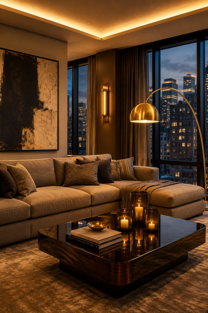 22 Beautiful Cozy Living Room Ideas with Warm Golden Lighting β inspiration 15 of 22