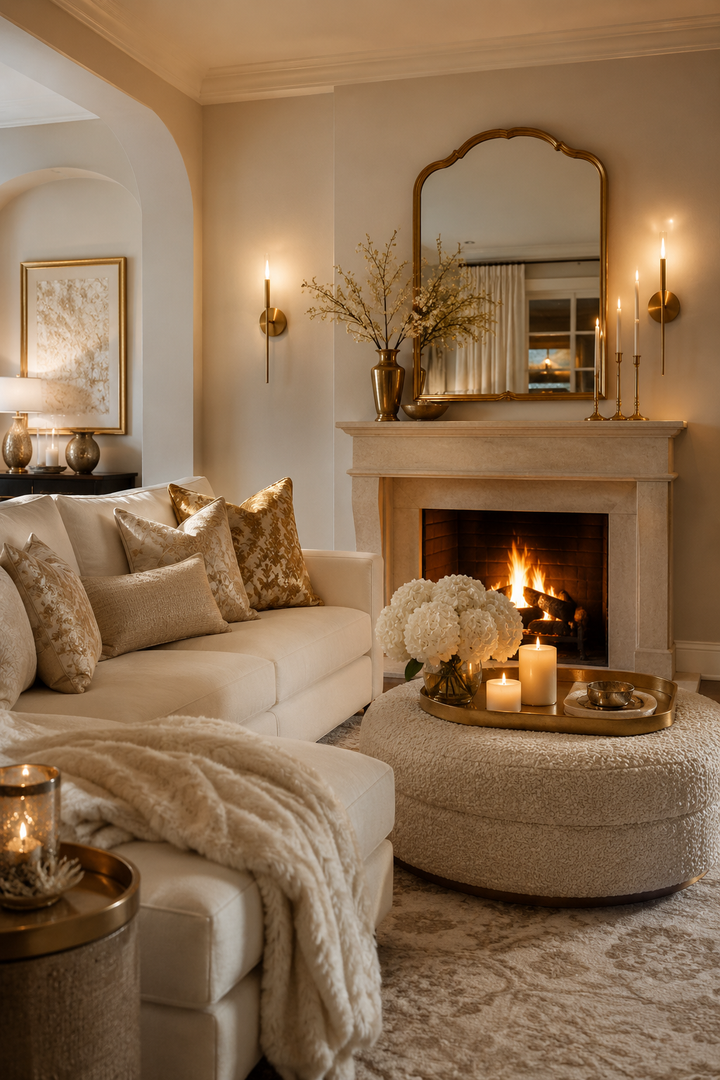 23 Cream and Gold Living Room Ideas for a Soft Luxury Look — inspiration 2 of 23