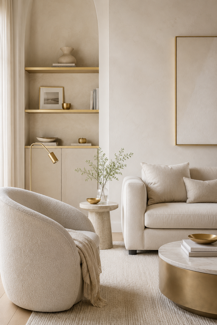 23 Cream and Gold Living Room Ideas for a Soft Luxury Look — inspiration 6 of 23
