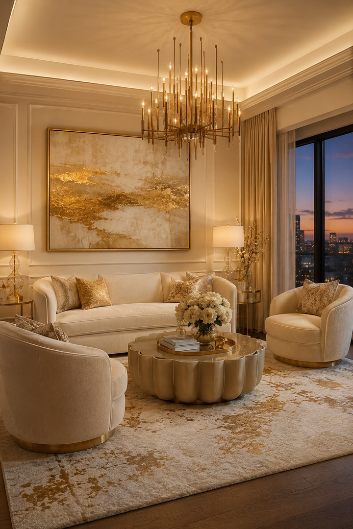 23 Cream and Gold Living Room Ideas for a Soft Luxury Look — inspiration 8 of 23