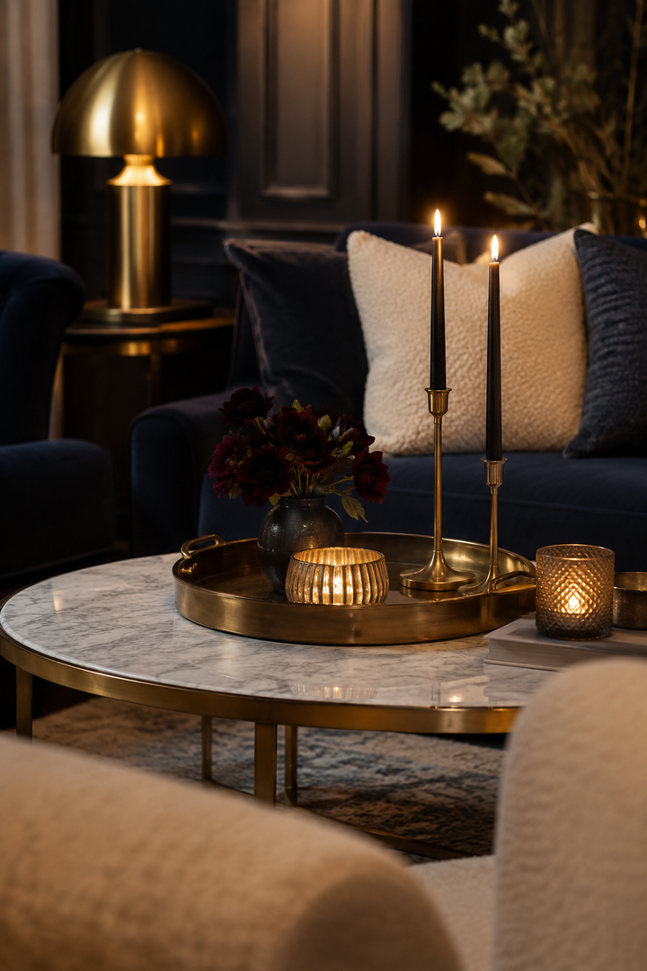 How Navy Blue & Burnished Brass Living Rooms Elevate a Home Beyond Pretty Decor — inspiration 16 of 20