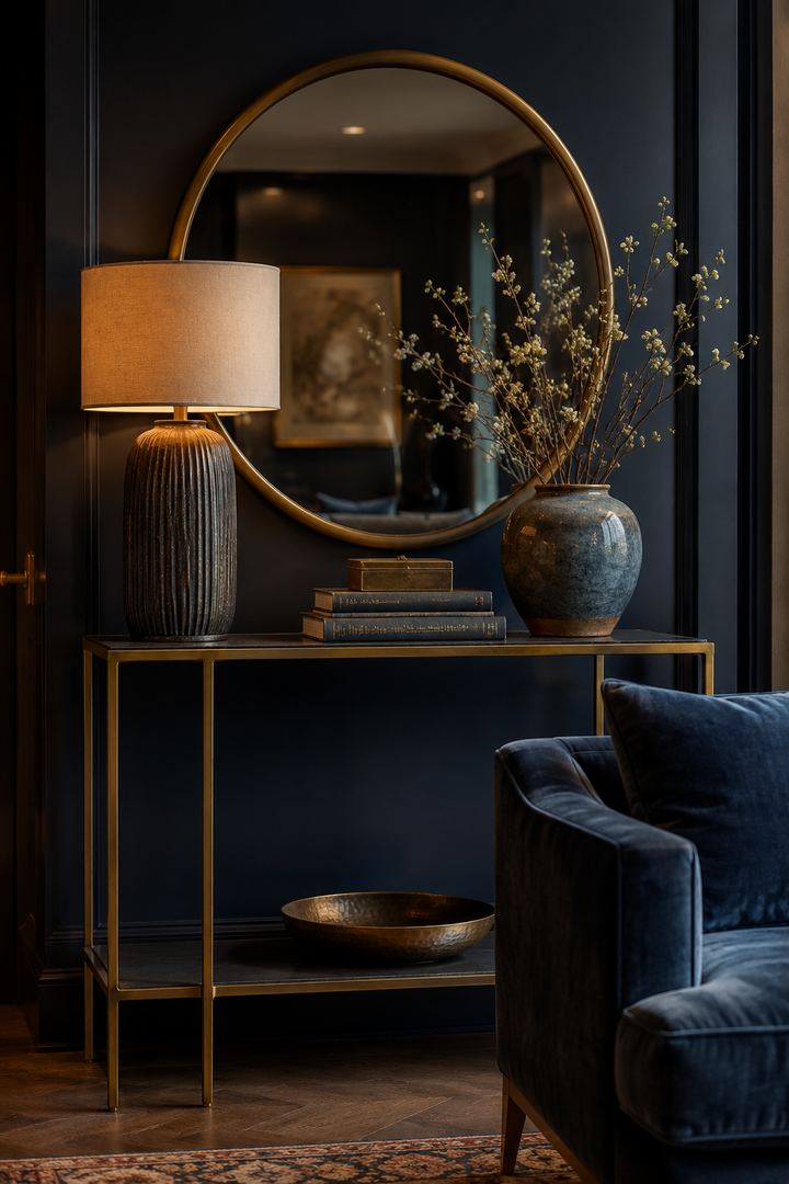 How Navy Blue & Burnished Brass Living Rooms Elevate a Home Beyond Pretty Decor — inspiration 15 of 20