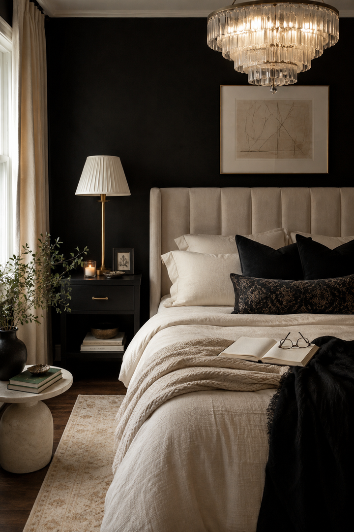 How to Style Black & Cream Bedroom So the Room Feels Collected, Not Copied β inspiration 13 of 13