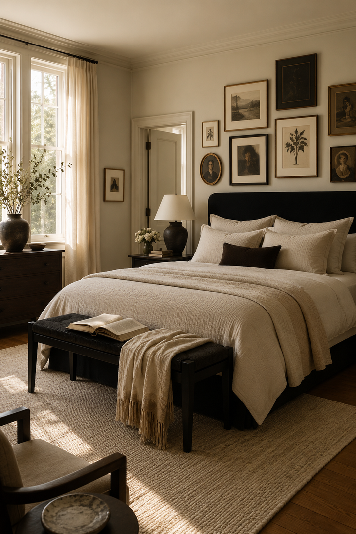 How to Style Black & Cream Bedroom So the Room Feels Collected, Not Copied β inspiration 9 of 13
