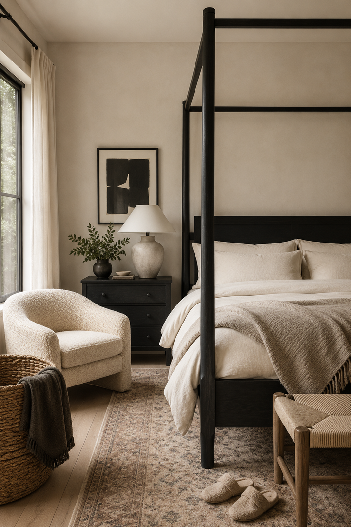 How to Style Black & Cream Bedroom So the Room Feels Collected, Not Copied β inspiration 11 of 13