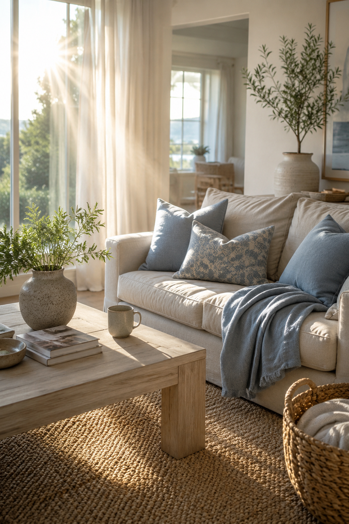 Blue and Beige Living Rooms for the Woman Who Is Ready for a Space That Finally Feels Intentional β inspiration 1 of 16