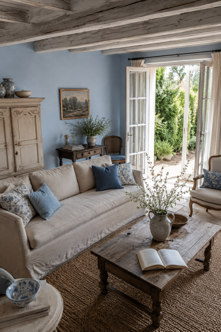 Blue and Beige Living Rooms for the Woman Who Is Ready for a Space That Finally Feels Intentional β inspiration 11 of 16