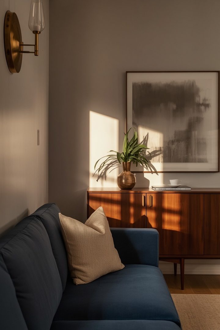 Navy Blue & Burnished Brass Living Rooms Ideas for the Woman Who Wants Every Corner to Look Consi… — inspiration 9 of 17