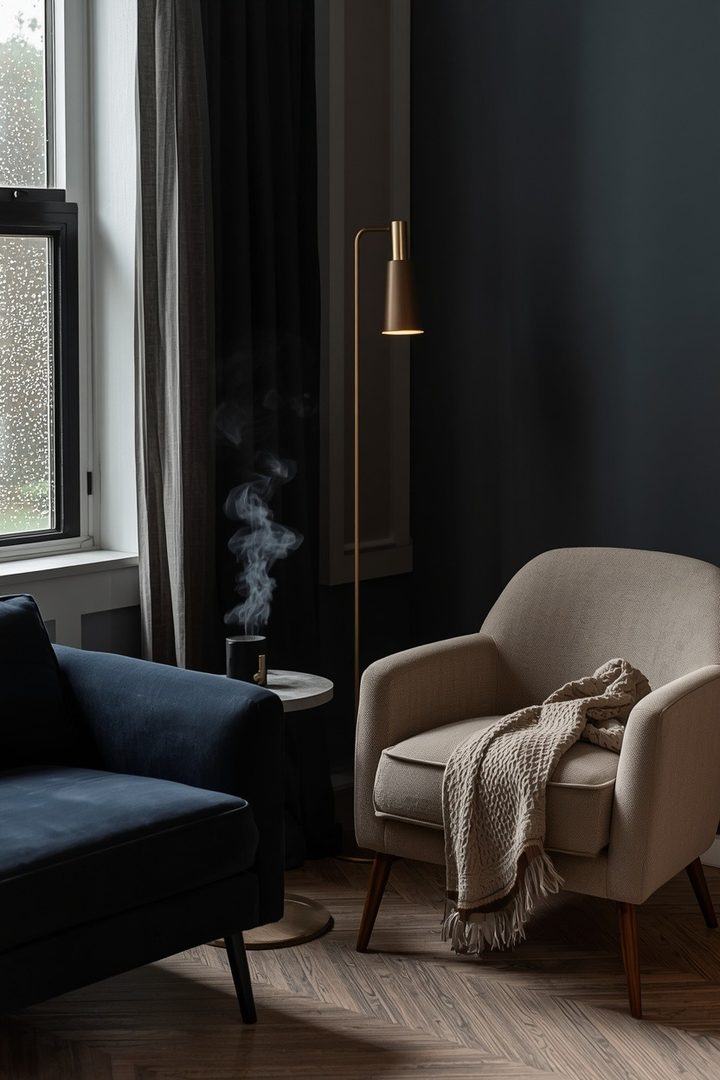 Navy Blue & Burnished Brass Living Rooms Ideas for the Woman Who Wants Every Corner to Look Consi… — inspiration 2 of 17