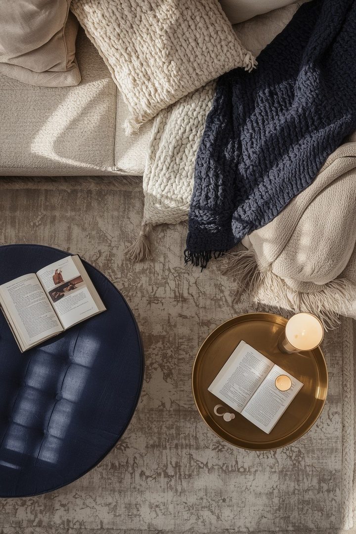 Navy Blue & Burnished Brass Living Rooms Ideas for the Woman Who Wants Every Corner to Look Consi… — inspiration 5 of 17