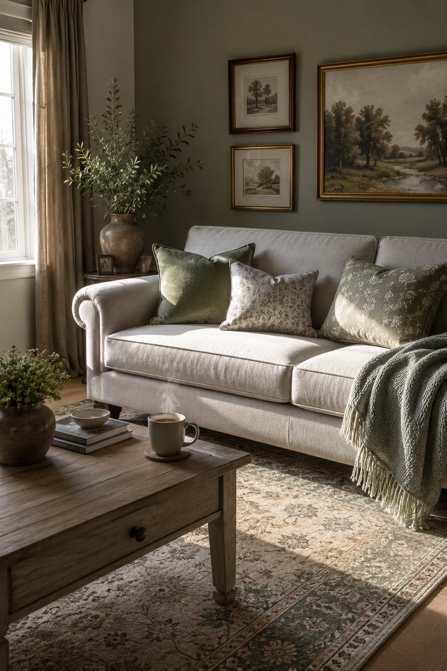 How to Make Gray and Green Living Rooms Feel Personal, Polished, and Easy to Live With — inspiration 1 of 15