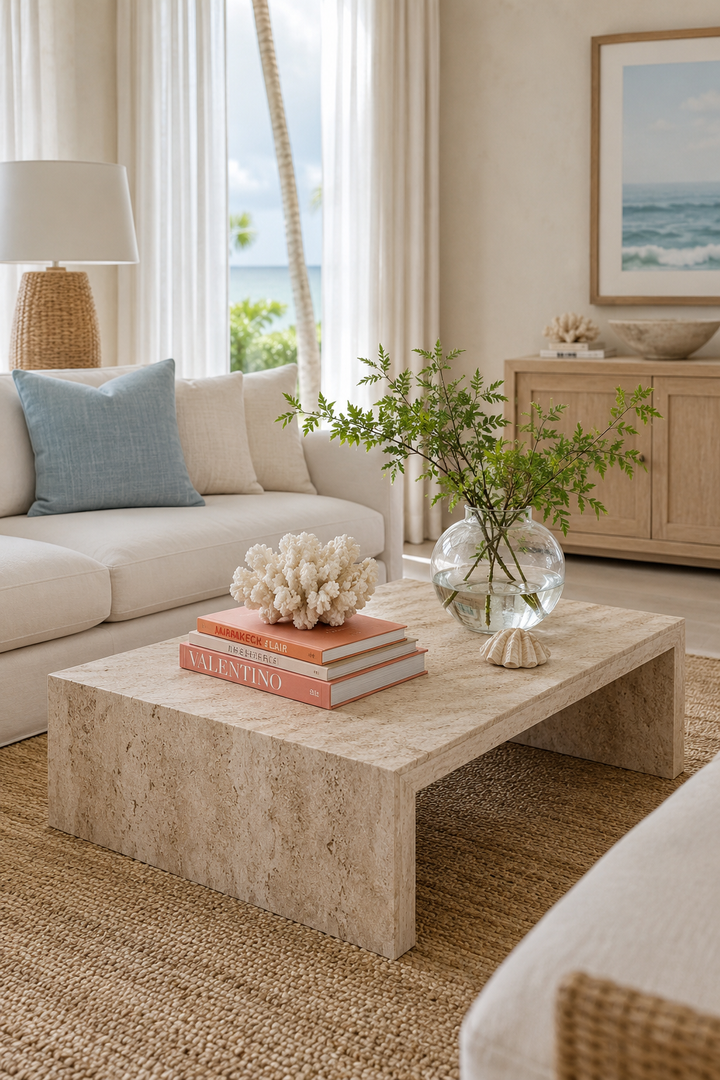 Travertine Coffee Table Living Room Ideas with a Cozy Luxury Feel β inspiration 7 of 10