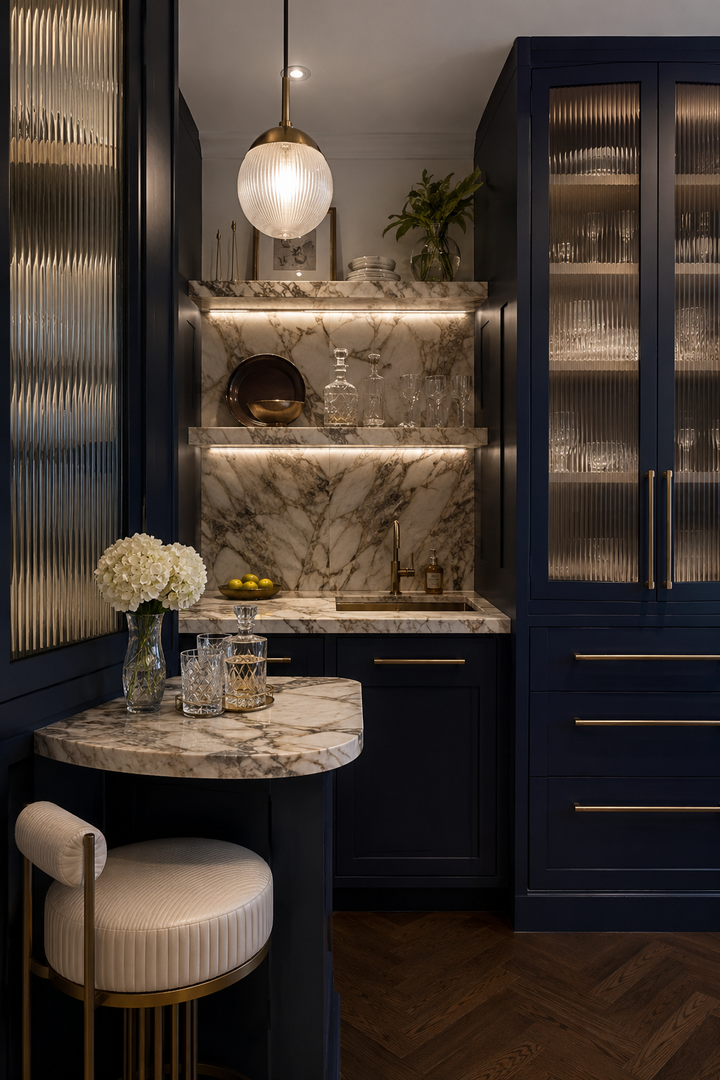 32 Small Luxury Kitchen Ideas with Marble Shelves and Soft Light β inspiration 15 of 32