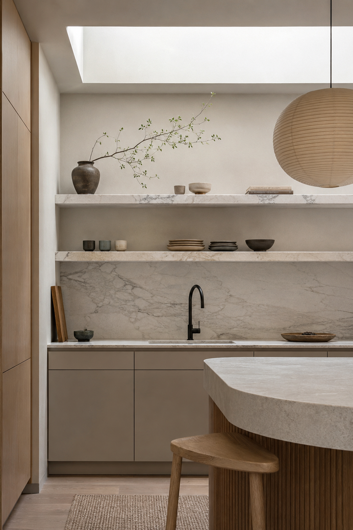 32 Small Luxury Kitchen Ideas with Marble Shelves and Soft Light β inspiration 20 of 32