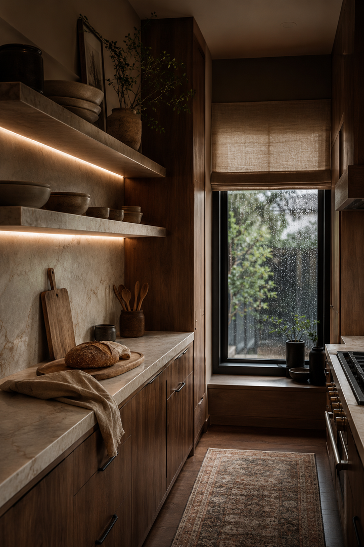 32 Small Luxury Kitchen Ideas with Marble Shelves and Soft Light β inspiration 24 of 32