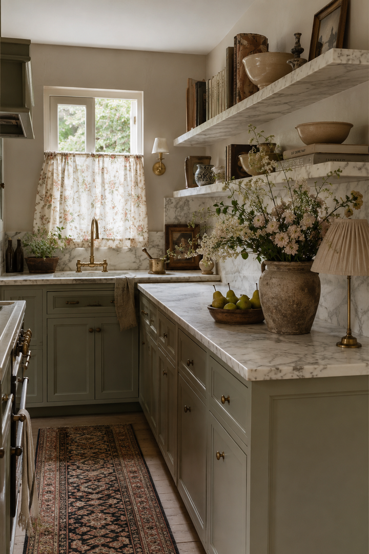 32 Small Luxury Kitchen Ideas with Marble Shelves and Soft Light β inspiration 19 of 32