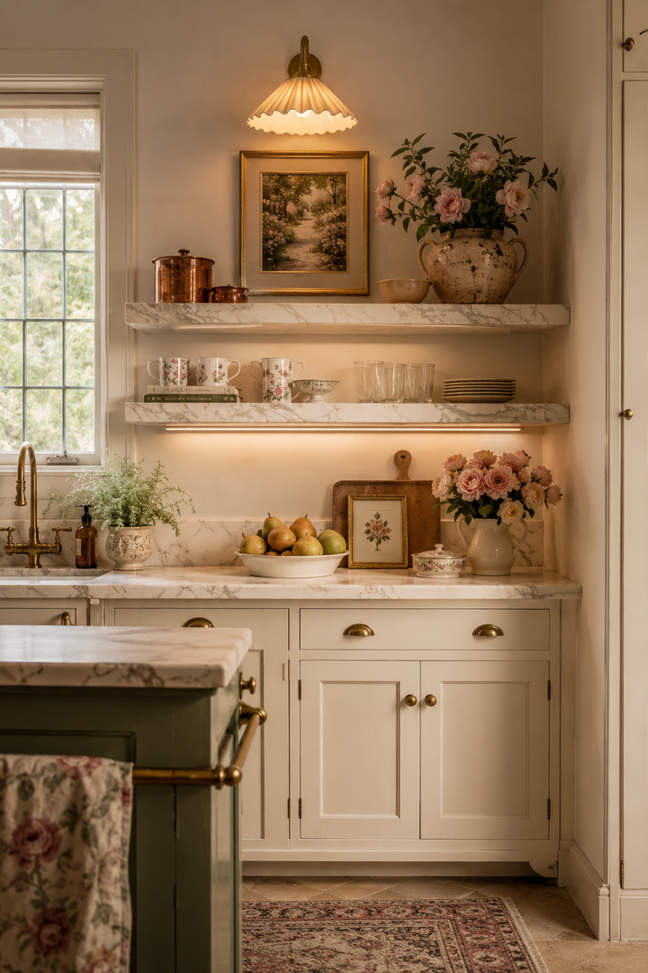 32 Small Luxury Kitchen Ideas with Marble Shelves and Soft Light β inspiration 27 of 32