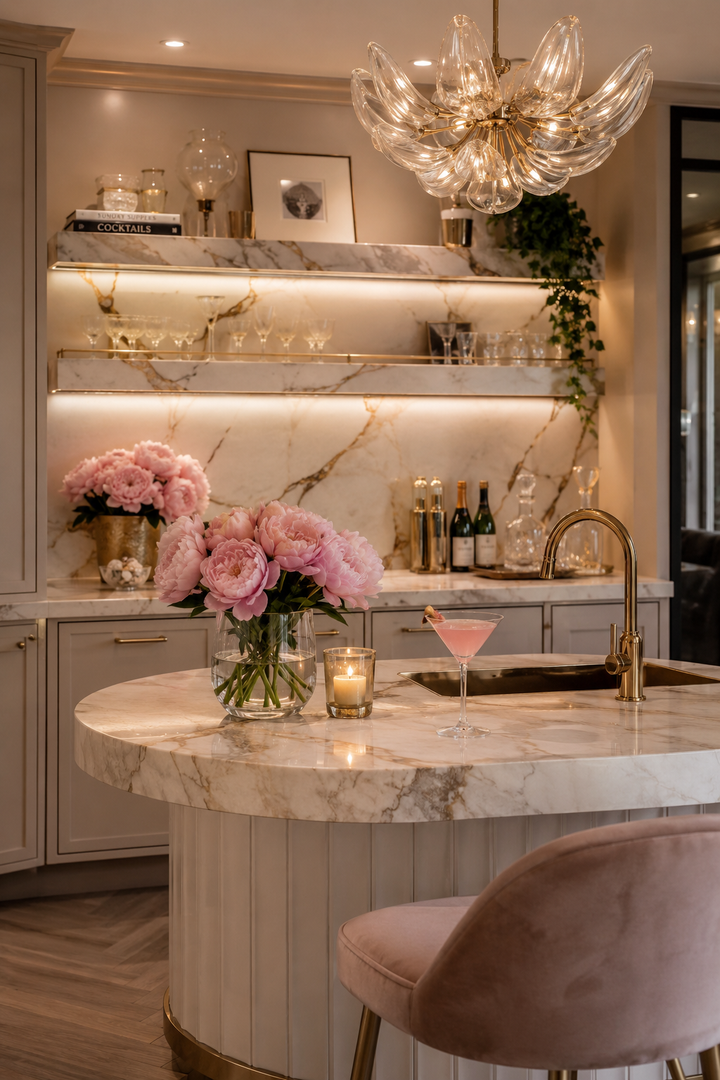 32 Small Luxury Kitchen Ideas with Marble Shelves and Soft Light β inspiration 29 of 32