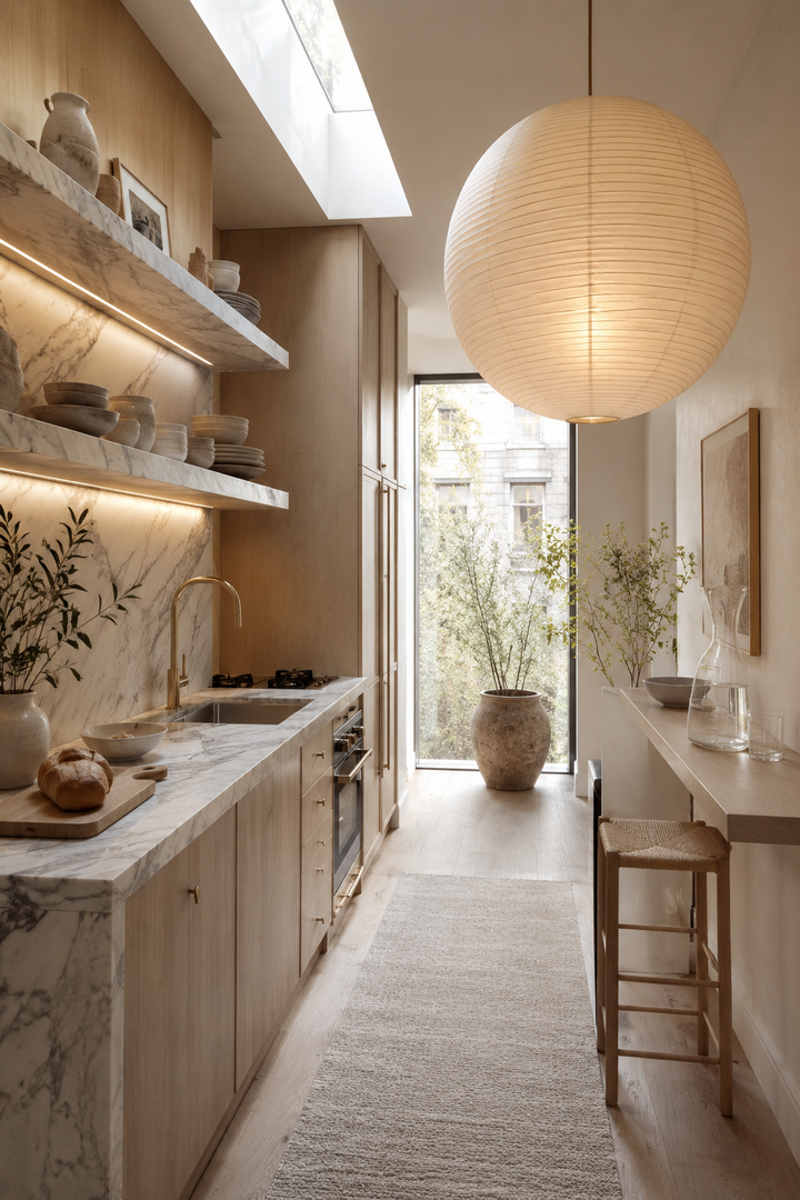 32 Small Luxury Kitchen Ideas with Marble Shelves and Soft Light β inspiration 26 of 32