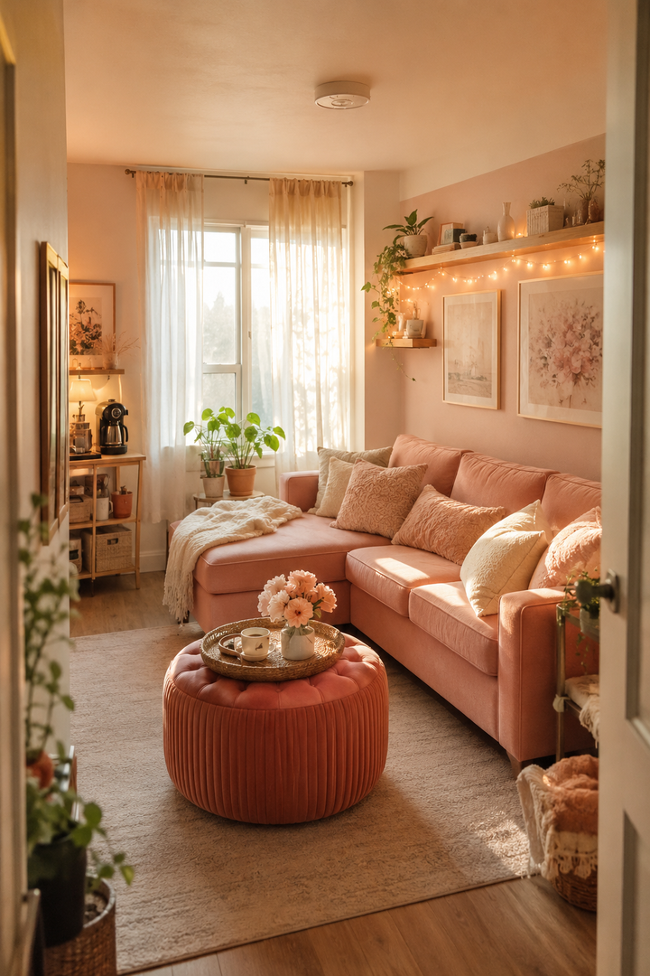 24 Pink Living Room Design Ideas for Women Who Love a Soft and Stylish Home β inspiration 8 of 24
