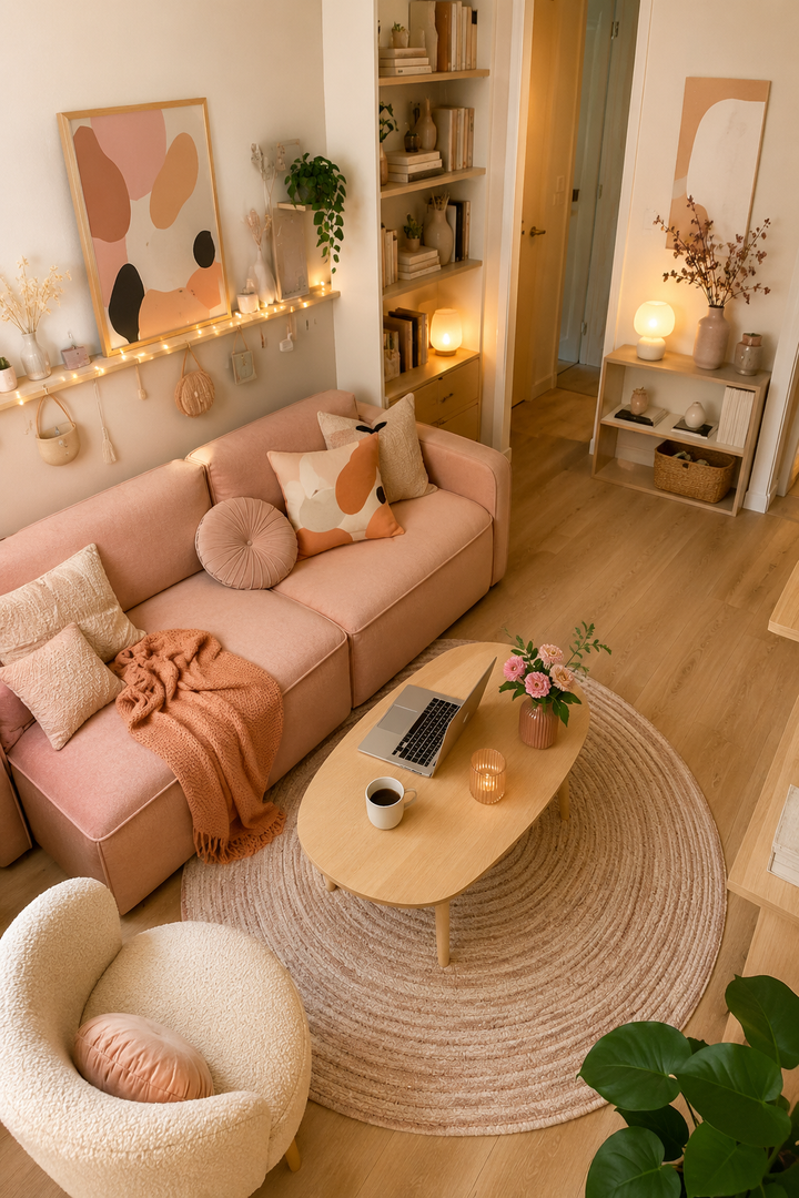 24 Pink Living Room Design Ideas for Women Who Love a Soft and Stylish Home β inspiration 16 of 24