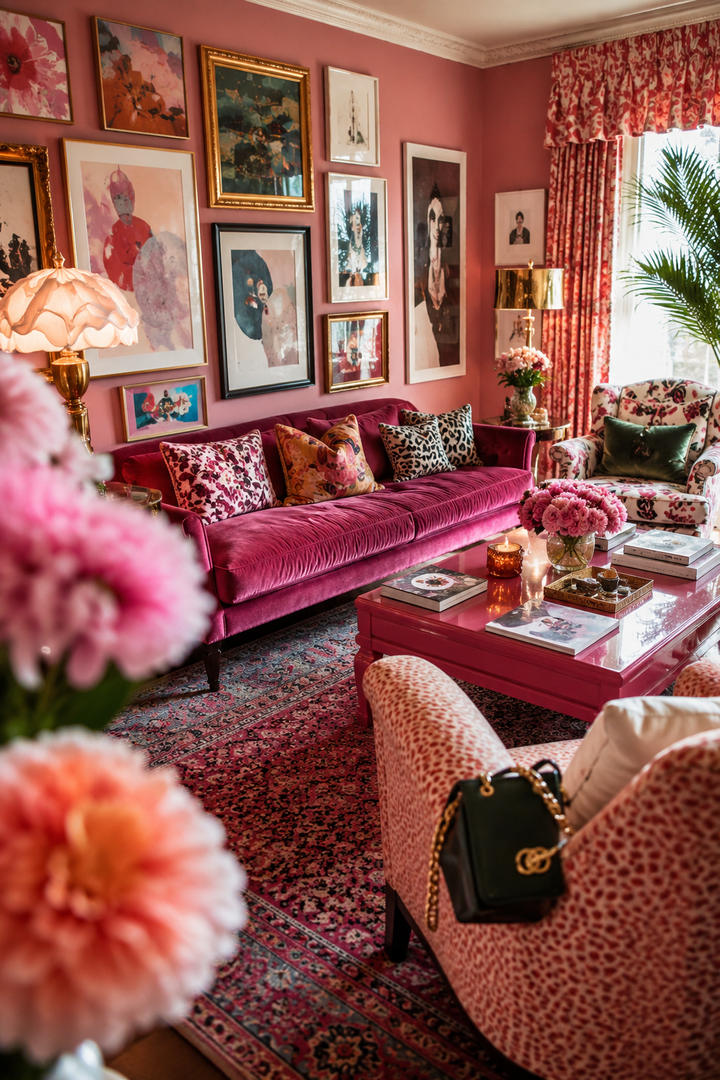 24 Pink Living Room Design Ideas for Women Who Love a Soft and Stylish Home β inspiration 13 of 24