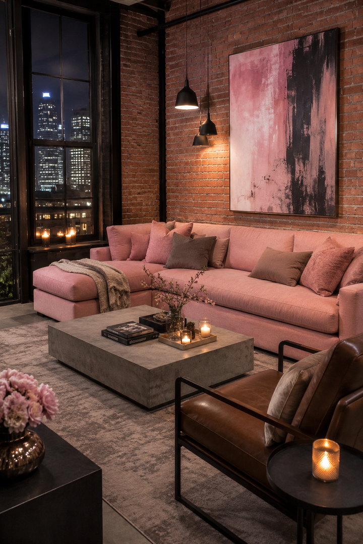 24 Pink Living Room Design Ideas for Women Who Love a Soft and Stylish Home β inspiration 18 of 24