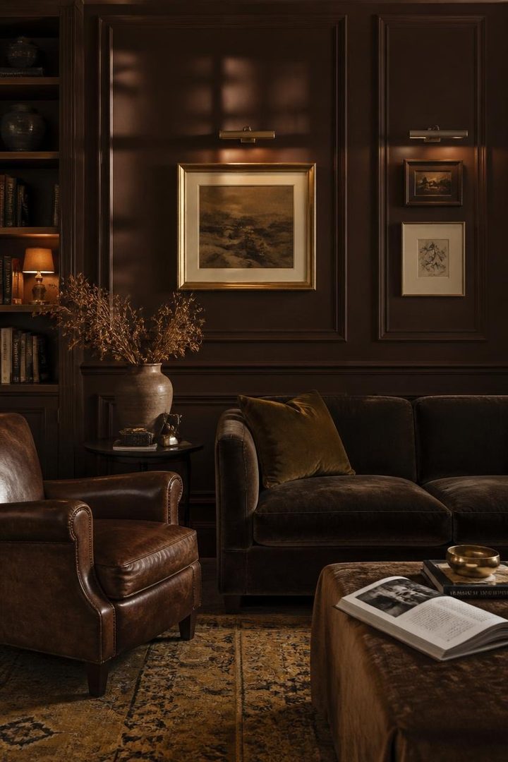 How Brown and Gold Living Rooms Create a Confident Home for Women — inspiration 3 of 15