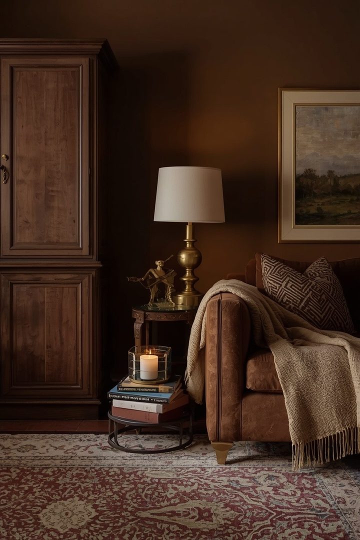 How Brown and Gold Living Rooms Create a Confident Home for Women — inspiration 9 of 15