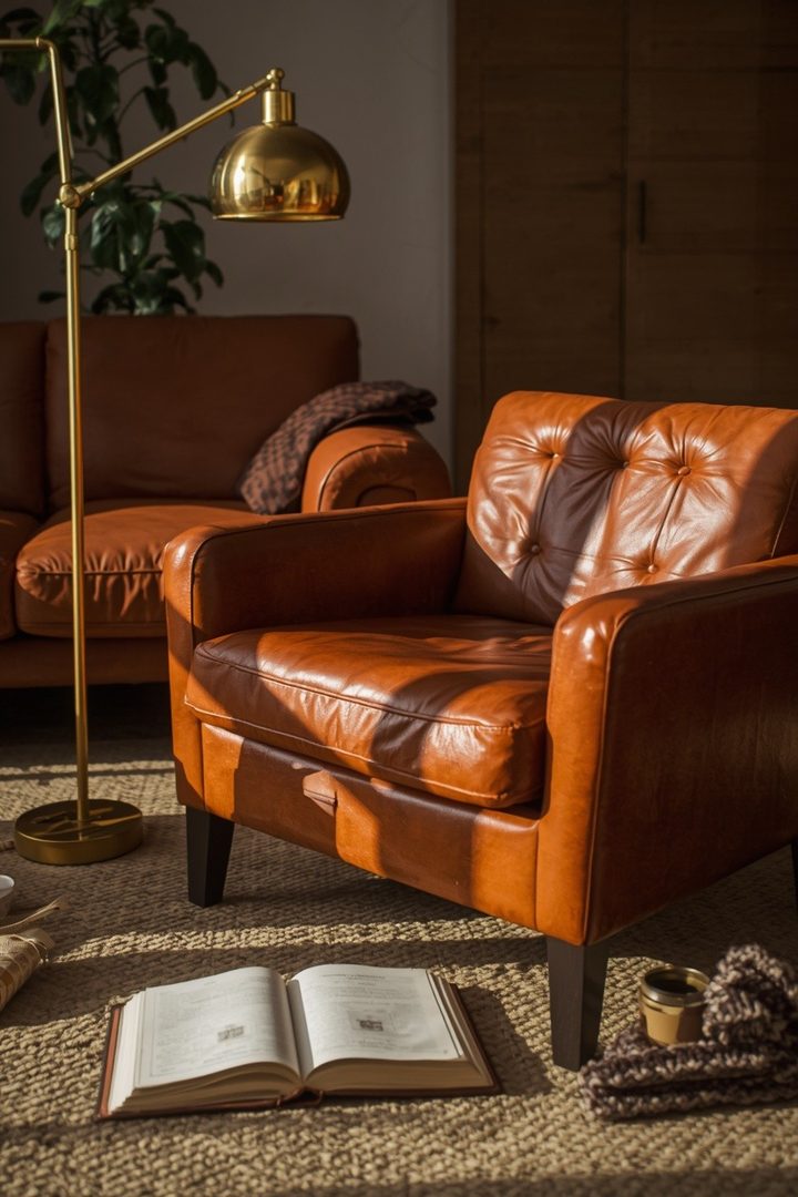 How Brown and Gold Living Rooms Create a Confident Home for Women — inspiration 4 of 15