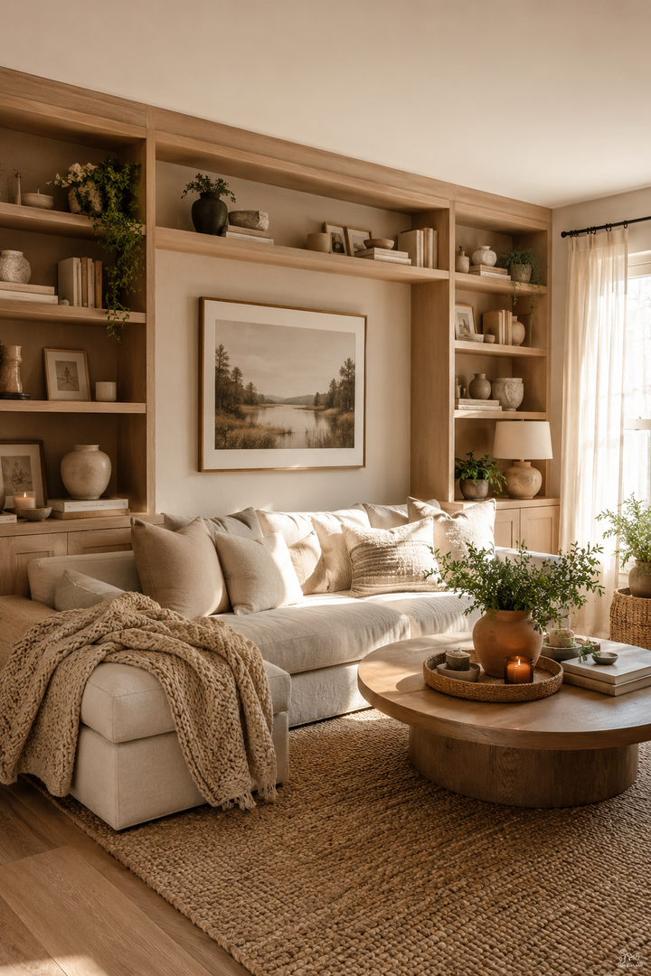 23 Built-In Shelf Living Room Ideas with Cozy Styled Details — inspiration 9 of 23