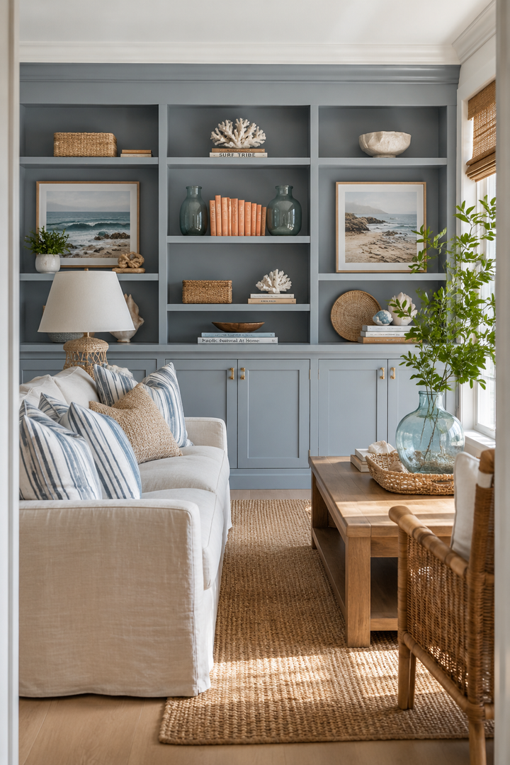 23 Built-In Shelf Living Room Ideas with Cozy Styled Details — inspiration 13 of 23