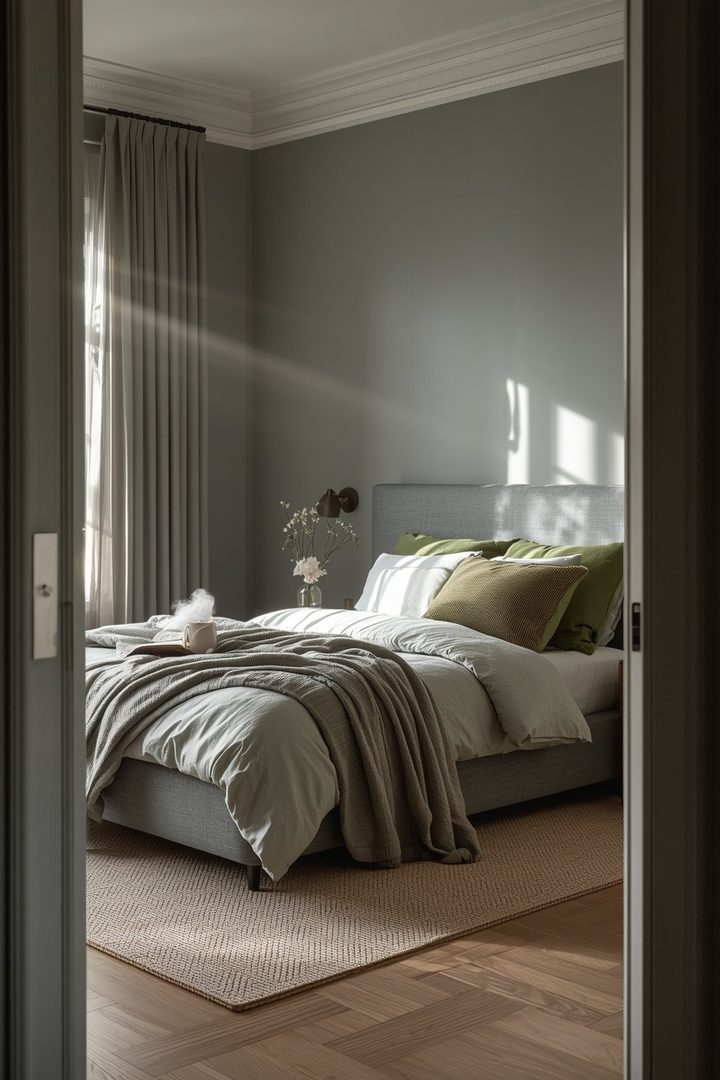 When Gray and Green Bedrooms Start Making the Whole Room Feel Finished β inspiration 1 of 17