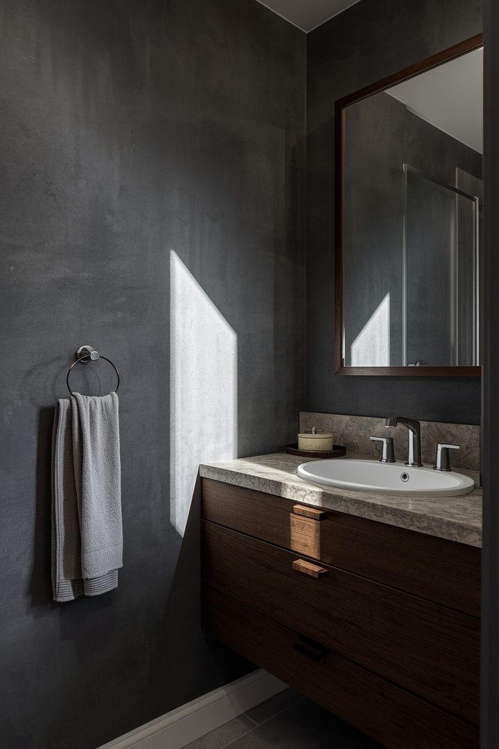 Slate Gray & Dark Walnut 20 Bathroom Ideas for a Finished Bathroom Look β inspiration 2 of 21
