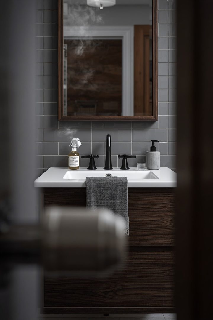 Slate Gray & Dark Walnut 20 Bathroom Ideas for a Finished Bathroom Look β inspiration 3 of 21