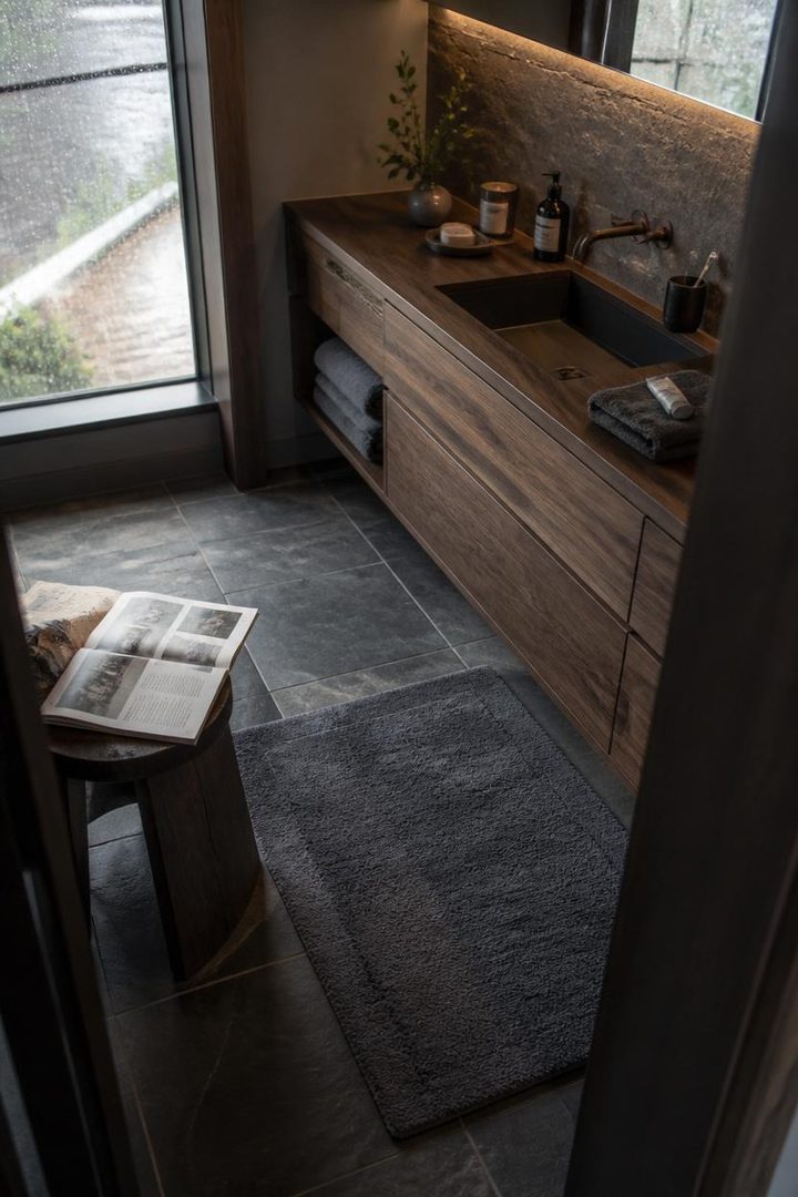 Slate Gray & Dark Walnut 20 Bathroom Ideas for a Finished Bathroom Look β inspiration 4 of 21