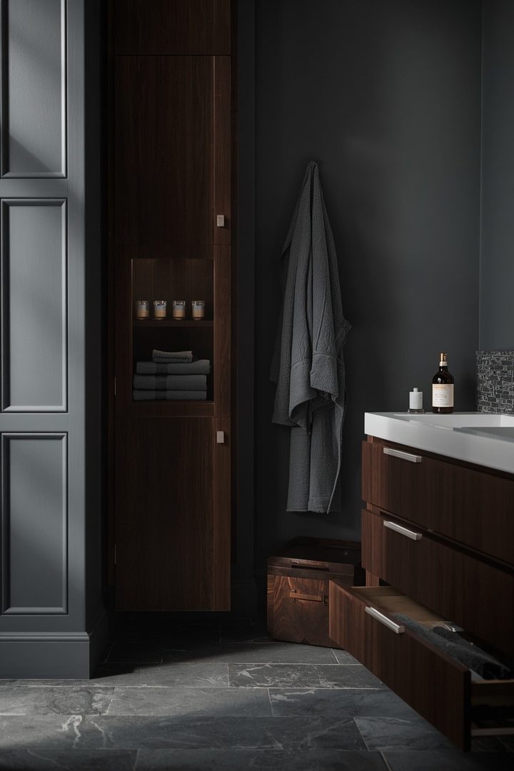 Slate Gray & Dark Walnut 20 Bathroom Ideas for a Finished Bathroom Look β inspiration 13 of 21