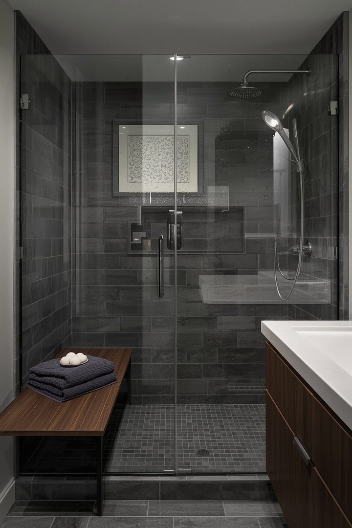 Slate Gray & Dark Walnut 20 Bathroom Ideas for a Finished Bathroom Look β inspiration 6 of 21