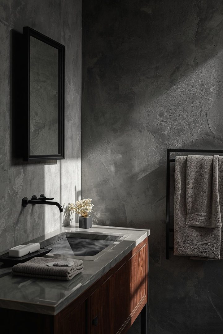 Slate Gray & Dark Walnut 20 Bathroom Ideas for a Finished Bathroom Look β inspiration 14 of 21