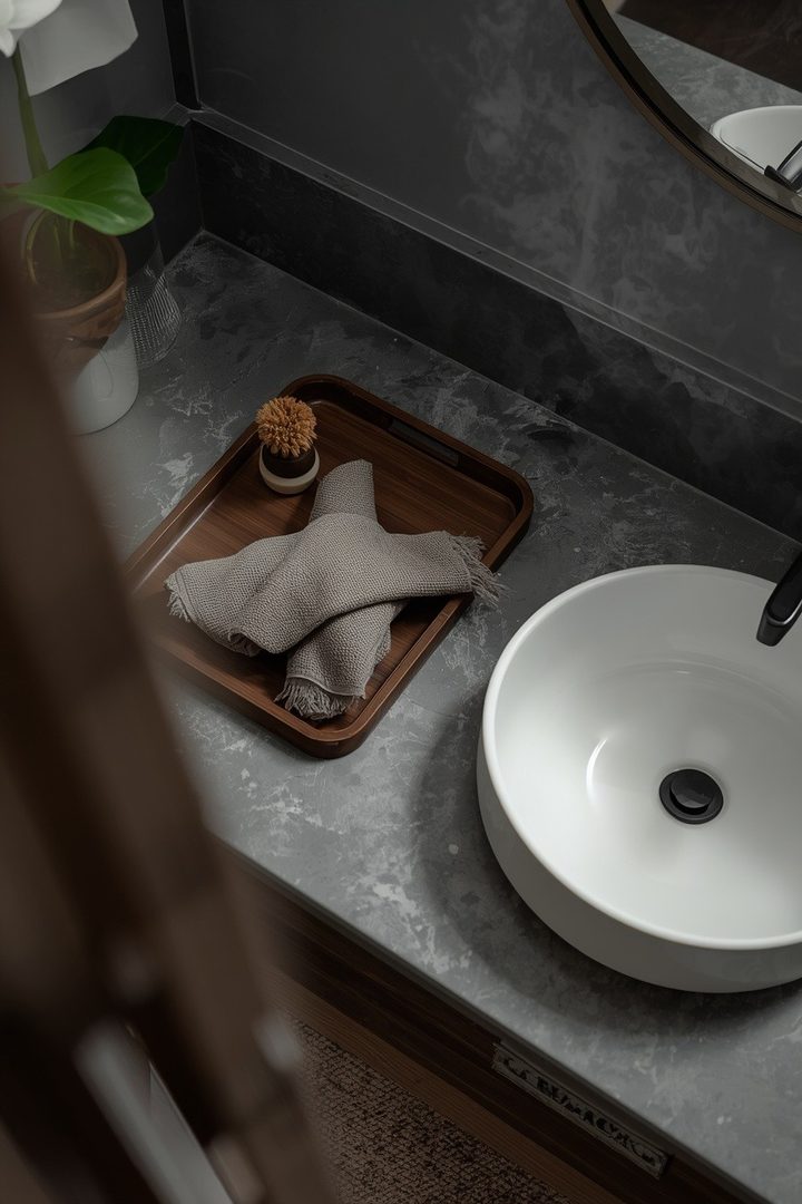 Slate Gray & Dark Walnut 20 Bathroom Ideas for a Finished Bathroom Look β inspiration 20 of 21