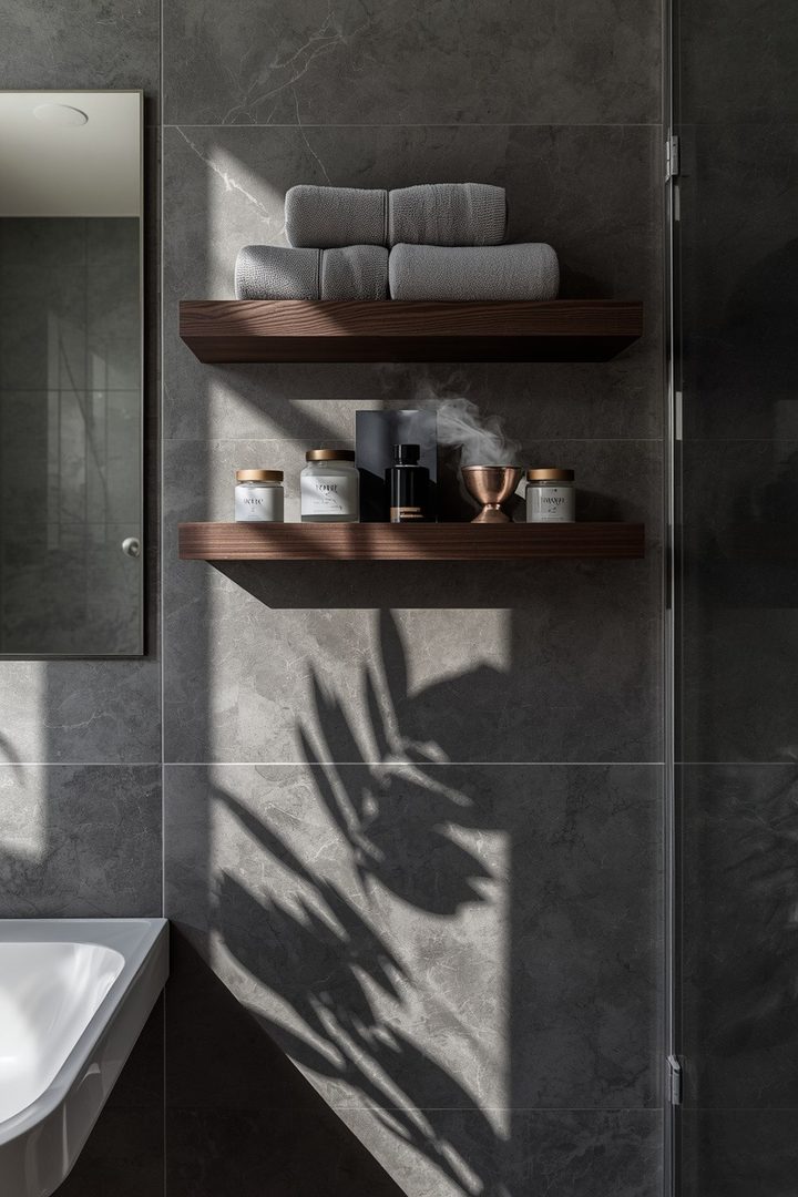 Slate Gray & Dark Walnut 20 Bathroom Ideas for a Finished Bathroom Look β inspiration 11 of 21